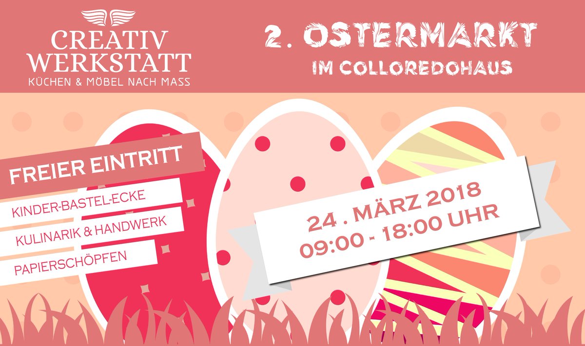 Morgen ist es soweit unser 2. Ostermarkt steigt. Alle sind herzlich Willkommen. 

#creativwerkstatt #ostermarkt #osterhase #ostern #küchenstudio #events #hallein