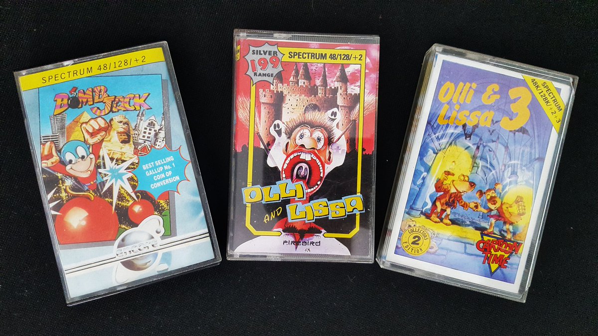 ShagpileMusic's tweet image. Three nice little #spectrum arrivals this morning! #RetroGames #bombjack #retrogamer