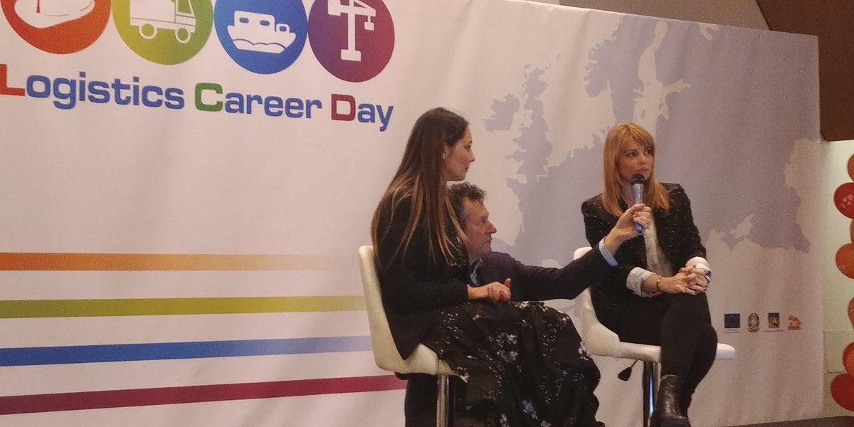 PortOfVenice's tweet photo. #LogisticsCarrierDay - ultima intervista doppia della mattinata: Cristiana e Giulia, le due colonne di @cflivenezia e di @ITSMarcoPolo_Ve, raccontano ai ragazzi l'offerta formativa e di tirocinio di #PortOfVenice! https://t.co/XQRHvRckJT