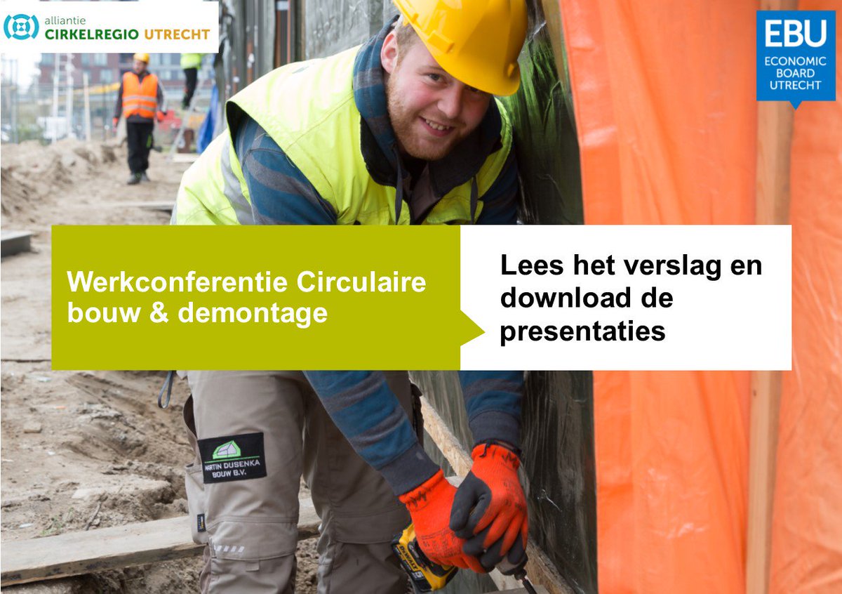 EBUtrecht's tweet photo. 12 maart vond de #werkconferentie circulaire bouw & demontage plaats. Lees meer over de geleerde lessen in deze longread https://t.co/xhvfcTqsoS #circulair #projectenkalender #matchmaking #bouwprogramma https://t.co/gI9uOMIuVz