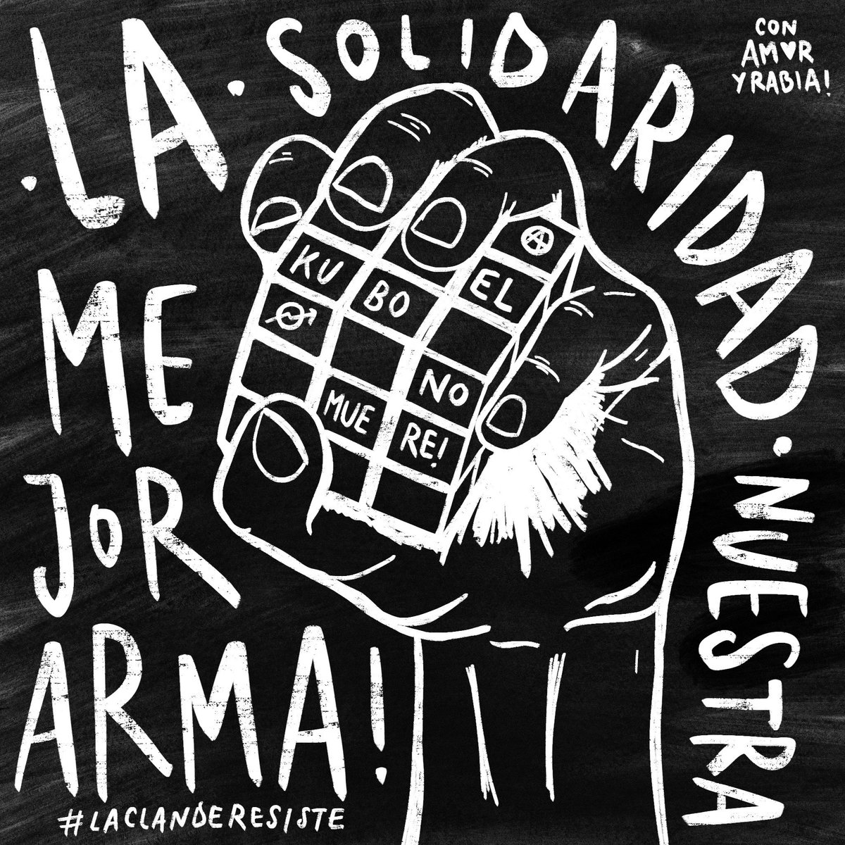 Con amor y rabia para las compas de El kubo que fueron desalojadas un día antes que nosotras. Mucha fuerza!
#LaClandeResiste #ElKuboNoMuere