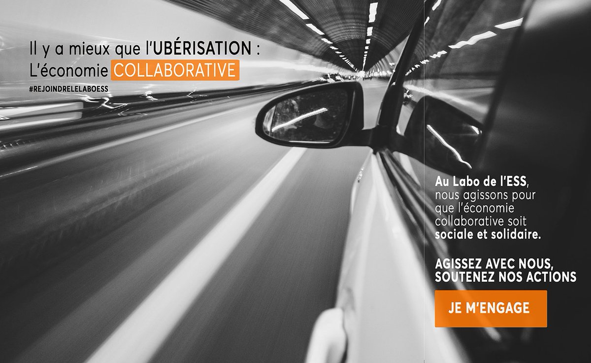On a beaucoup parlé du développement de l'#économiecollaborative. Au <a href="/lelabo_ess/">Le Labo de l'ESS</a> nous nous intéressons à une économie collaborative #sociale et #solidaire : les alternatives à l'ubérisation existent ! Ca vous parle? Et si vous veniez #RejoindreLeLaboESS? bit.ly/EcoCollabESS