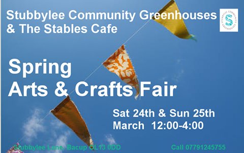 stagandwolfe's tweet image. We're all getting ready for our first BIG ART &amp;amp; CRAFT Fair of the season.  Tomorrow and Sunday 12-4.  Lots of stalls, BIKE SALE, Fairy Shop,Art studio gallery.  Freshly cooked Breakfast, Lunches and these delicious home baked cakes in the Stables Cafe! #rossendale @REALforRoss