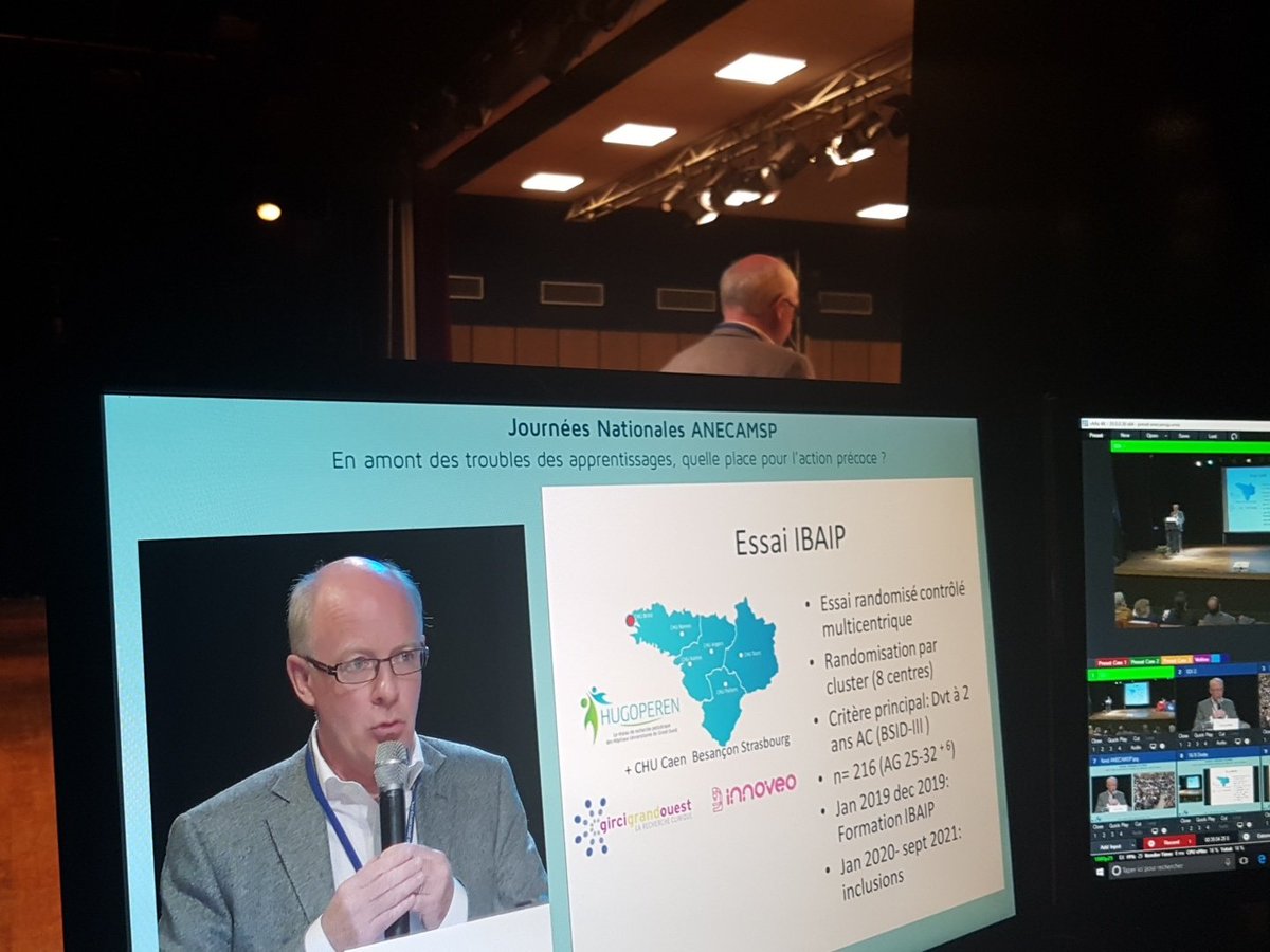 Le Professeur Jacques Sizun  présente les programmes NIDCAP et IBAIP. Ce dernier vise à déployer des interventions environnementales et comportementales à domicile pour les enfants grands #prématurés. <a href="/ANECAMSP/">ANECAMSP</a> <a href="/nidcapfrance/">nidcapfrance</a> <a href="/NIDCAP/">NIDCAP</a> #Enfants #Sante