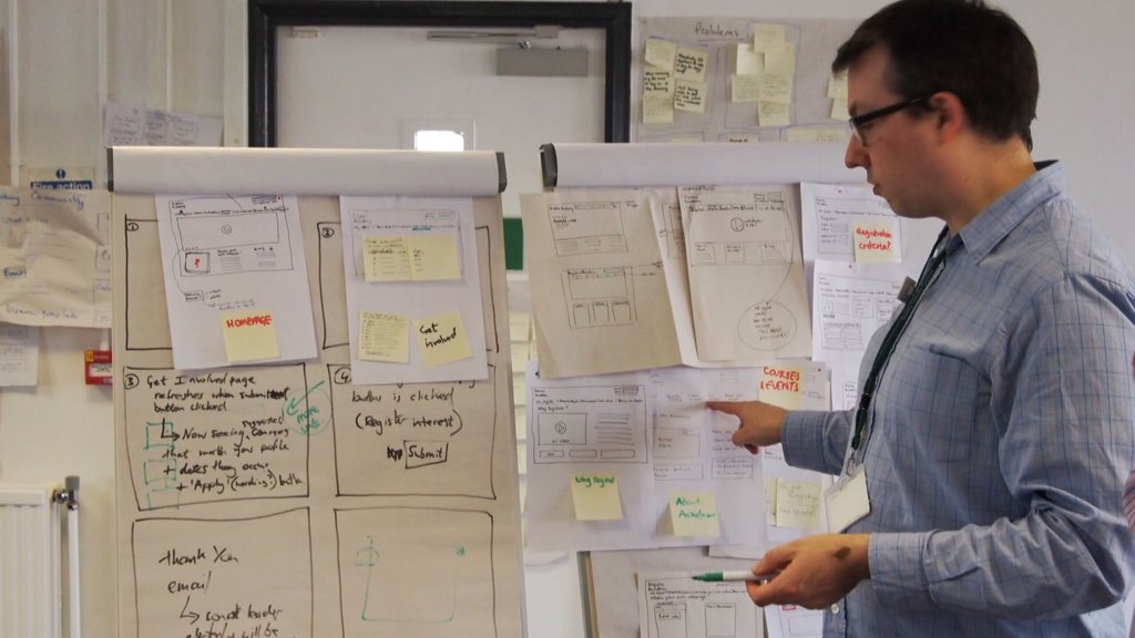 Simon working at the Academy