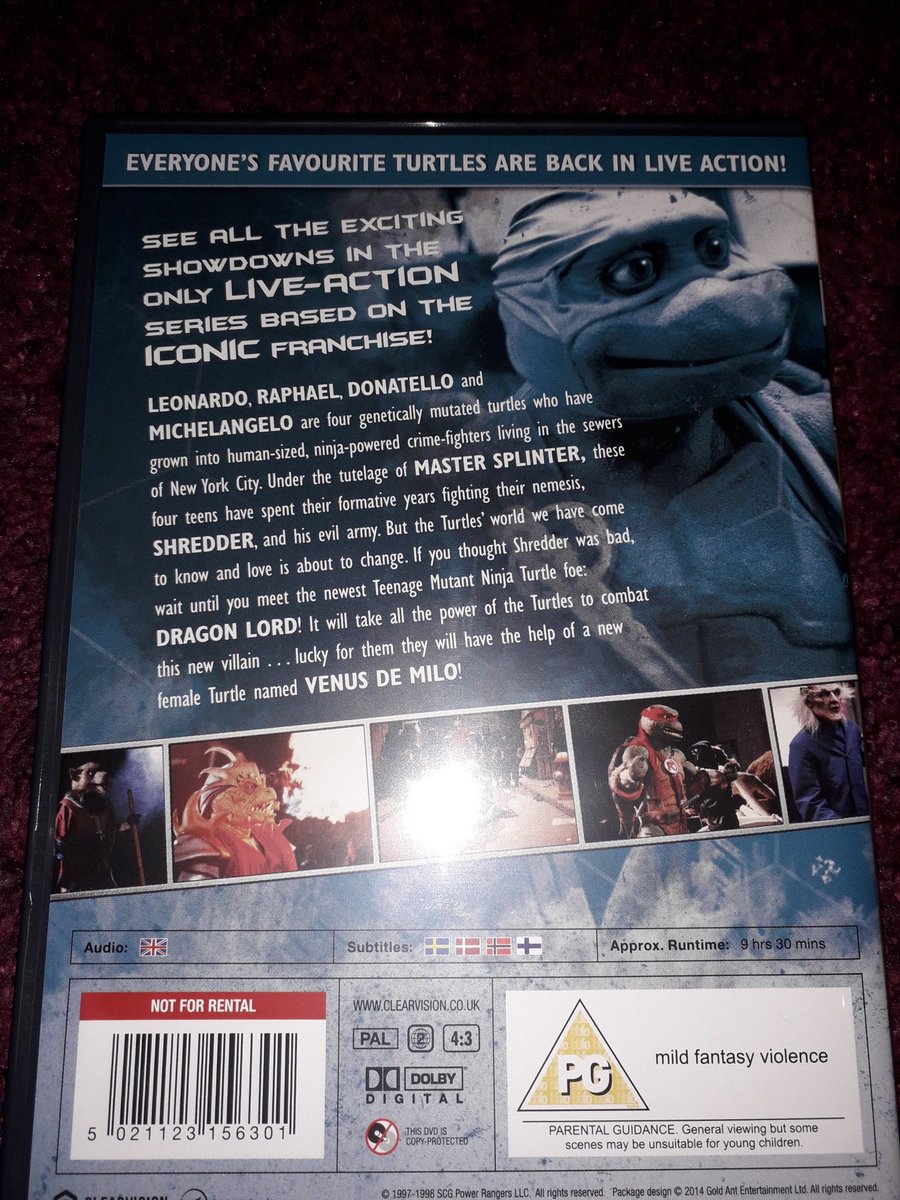 Etchi New Dvd Pickup Teenagemutantninjaturtles Thenextmutation Uk Version Complete Season Collection This 26 Episode Series Resembles The Power Rangers In Format But Very Enjoyable And A Fun Take On The