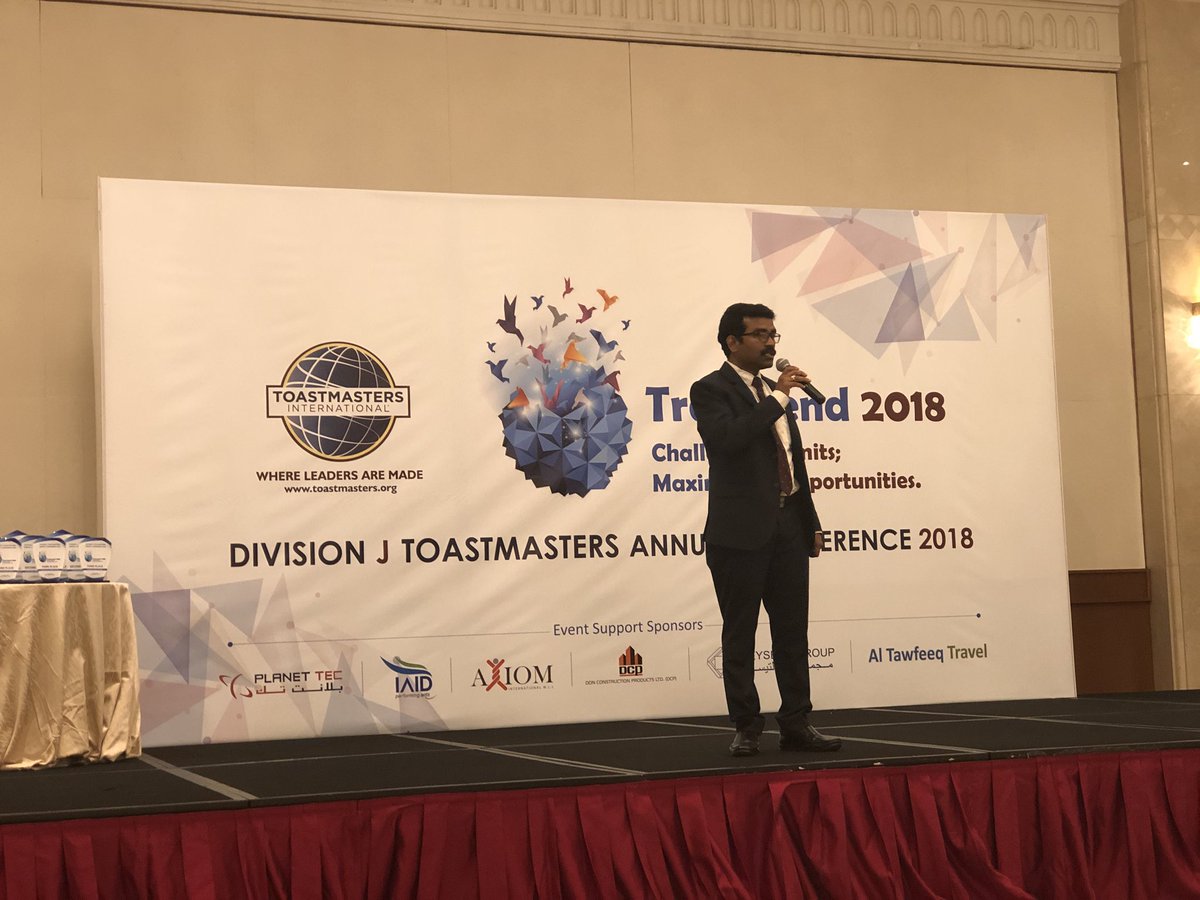 rshyams's tweet photo. #Transcend2018 forenoon humours and evaluation contest, in which the contestants transcended their best yet. wishing the best to Transcend2018 resounding success. #divisionjqatar #Toastmasters #Transcend2018 #divisionannualconferrence https://t.co/FTgn55hT6d