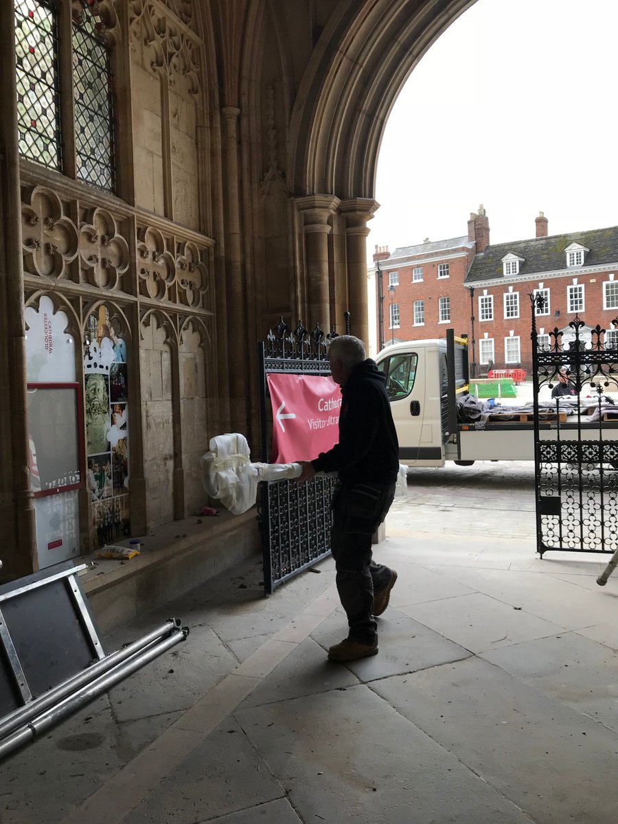 EngageGlosCath's tweet photo. We've just received an incredibly exciting delivery from @GalleryPangolin. Can you guess what they are......? @GlosCathedral #ProjectPilgrim https://t.co/sDWREFDdag