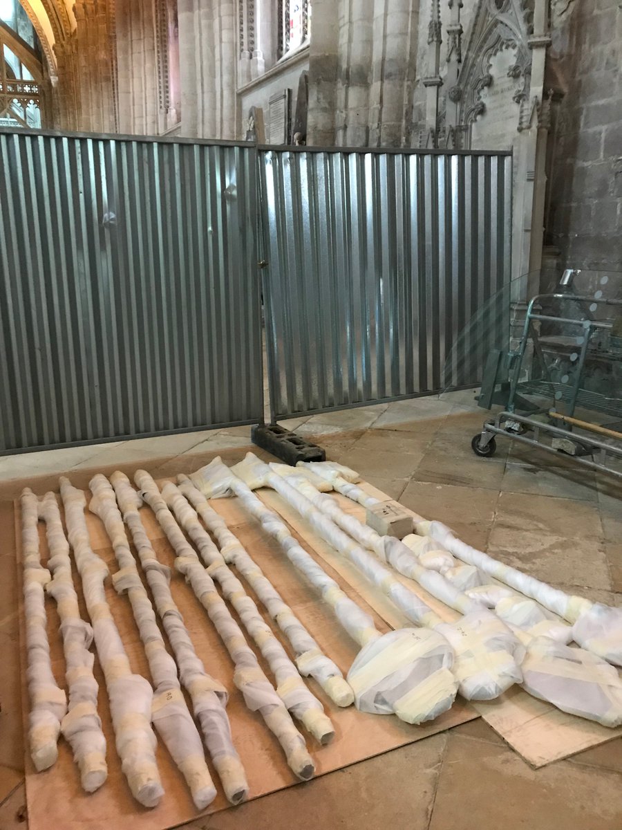 EngageGlosCath's tweet photo. We've just received an incredibly exciting delivery from @GalleryPangolin. Can you guess what they are......? @GlosCathedral #ProjectPilgrim https://t.co/sDWREFDdag