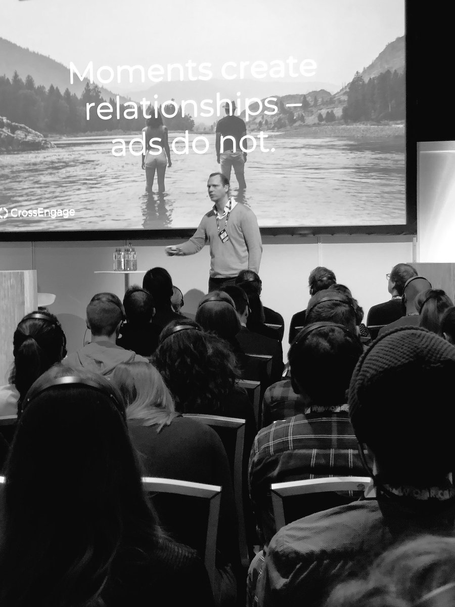 2. Day at @OMRockstars. <a href="/CrossEngage/">CrossEngage</a> about trends in #Marketing and #CRM. They show how data is turned into conversion to boost your ROI.  
#crossengage #OMR18 #OnlineMarketing #Masterclass