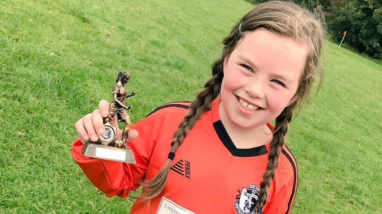 Molly is so excited that she has been asked to be a mascot at the <a href="/SSEWomensFACup/">The SSE Womens FA Cup</a> Final !!! #TogetherWeCan #Lionesses #trainasyouplay