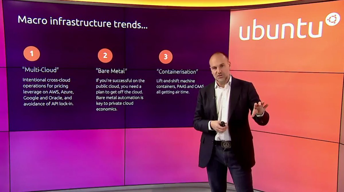 ubuntu's tweet photo. What does the future of technology and #Operations look like? Watch Mark Shuttleworth's keynote from #UbuntuEnterpriseSummit for an in-depth discussion! https://t.co/rctfedKvGA https://t.co/VEhbRX7cd3