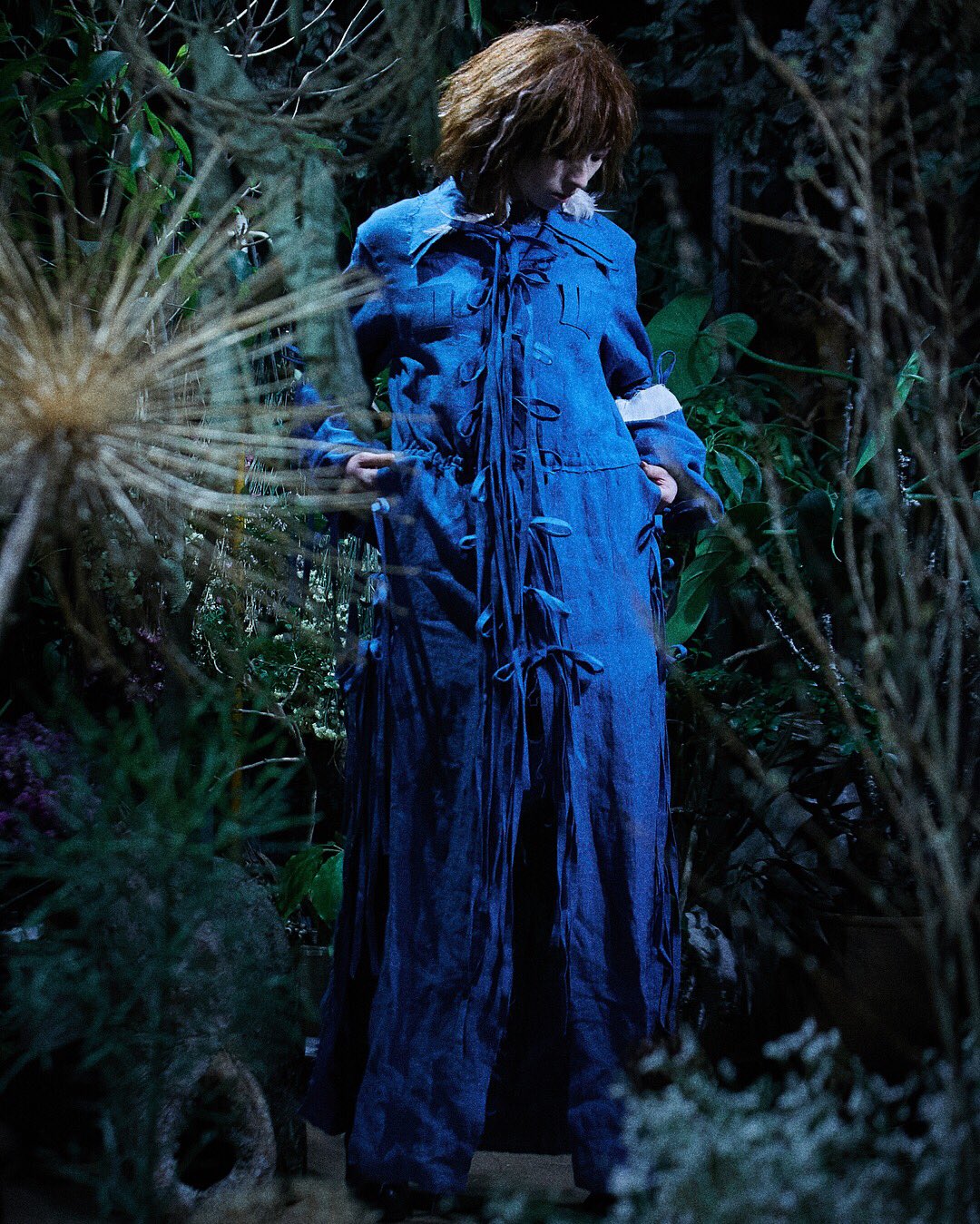 触手ガーゼシャツ the MINDEID 青 触手ガーゼシャツ the MINDEID 青