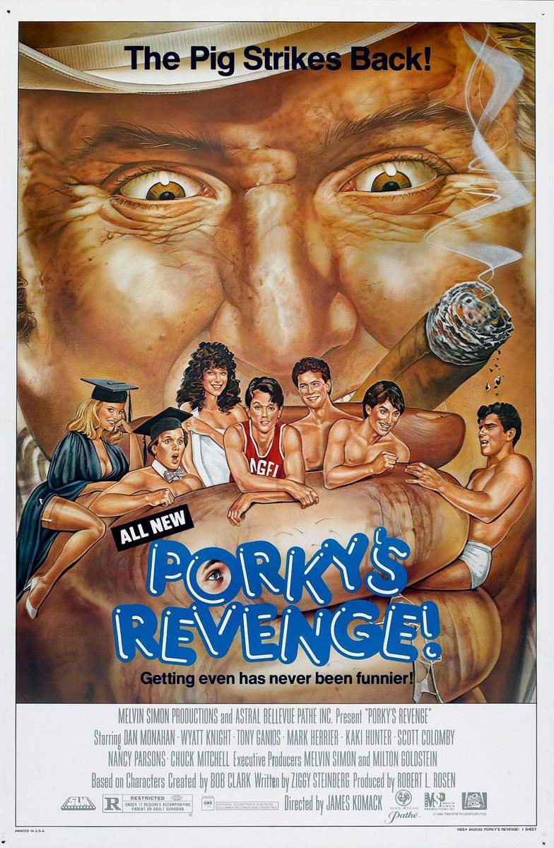 FilmNewsNos's tweet photo. 🎬MOVIE HISTORY: 33 years ago today, March 22, 1985, the movie 'Porky's Revenge!' opened in theaters!
#DanMonahan #MarkHerrier #WayneKnight #KakiHunter #TonyGanios #ScottColomby #NancyParsons #EricChristmas #ChuckMitchell #KimberlyEvenson https://t.co/Yi6CG8noUh