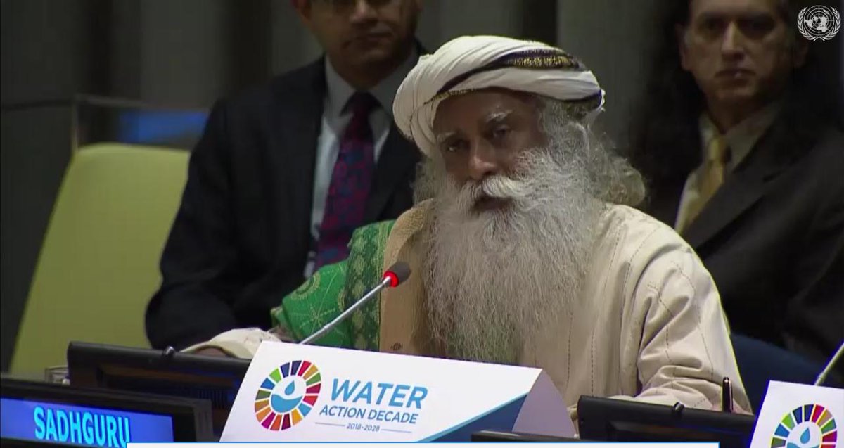 SadhguruJV's tweet photo. Shifting from conventional systems of irrigation to micro irrigation can bring the water usage for agriculture down by 40%. Micro irrigation will also enhance the role of women in the agricultural &amp; food processing industries. –Sg  #WaterActionDecade #EveryDrop @UN https://t.co/RK5LBX9rzw