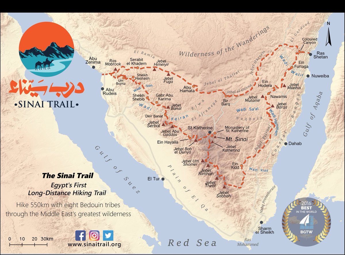 landofthesand's tweet photo. V. happy to see the @sinaitrail growing from a 220km route, taking 12 days to finish &amp; involving 3 tribes, to a 550km route, taking 42 days &amp; involving 8 tribes. Will show the BEST of #Sinai &amp; will give more support to more communities. https://t.co/JjUJdYmXZp