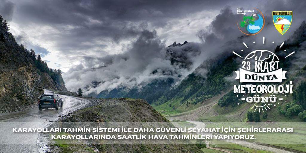 Hava , Kara , Deniz her koşul her şart 7/24 , doğru tahmin, Güvenilir Kurum Meteoroloji Genel Müdürlüğü.
Tüm personelimizin Dünya Meteoroloji Günü Kutlu olsun.
Ömür Demirgunes
Büro Memur - Sen Ankara 3 Nolu (meteoroloji) Şube Başkanı
#DünyaMeteorolojiGünü