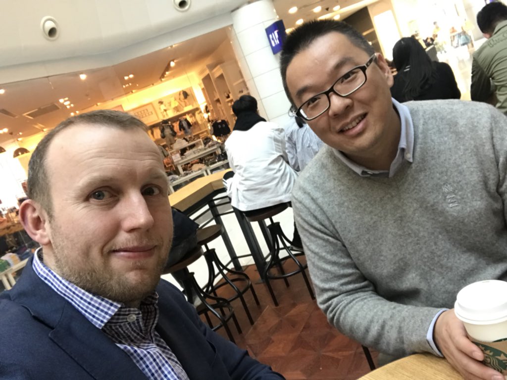 Always nice to meet former @IDPGlobal colleagues, thanks for the coffee Jeff Chen @UK_IDP @usw_intl