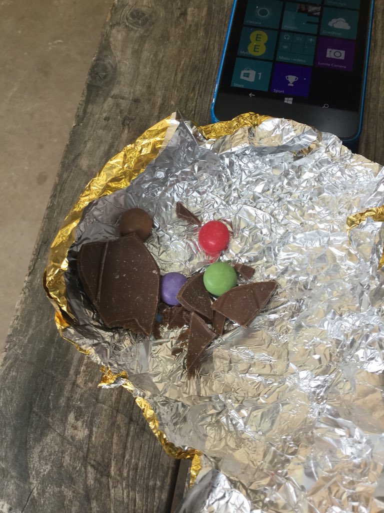 Jackson1556's tweet photo. Was a smarties easter egg .Not now it’s not #Easter #weekearly https://t.co/iT8BzZkdEB