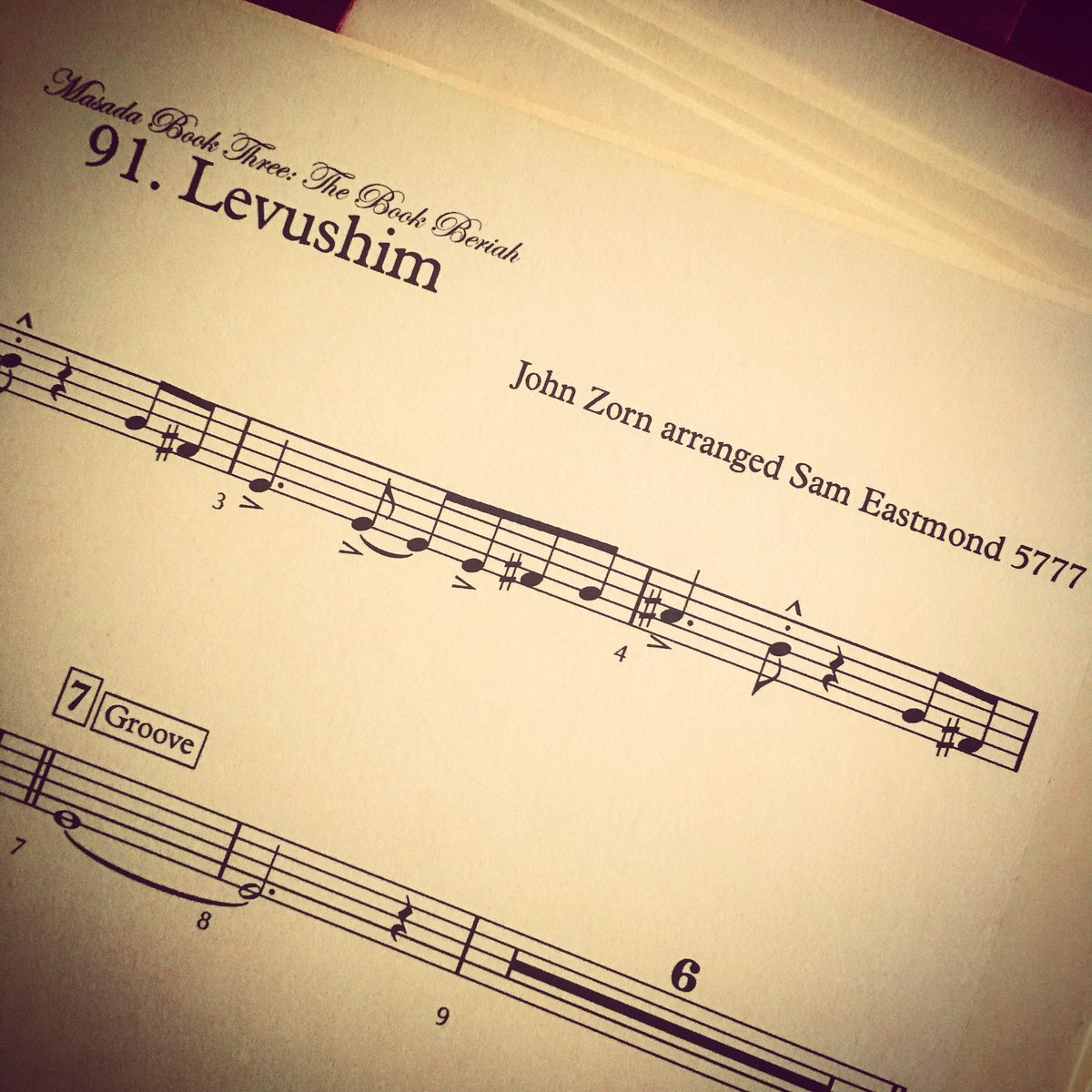SpikeOrchestra's tweet photo. Preorder #johnzorn ‘s #masadabookthree #thebookberiah and get to hear this #spikeorchestra cut now! #masada #beriah #sofiarei #cleric #julianlage #gyanriley #abraxas #klezmerson #cyrobaptista #zion80 #cleric #gnostictrio #klezmerson  #billfrisell #craigtaborn #vadimneselovskyi https://t.co/bl5TYS7ewU