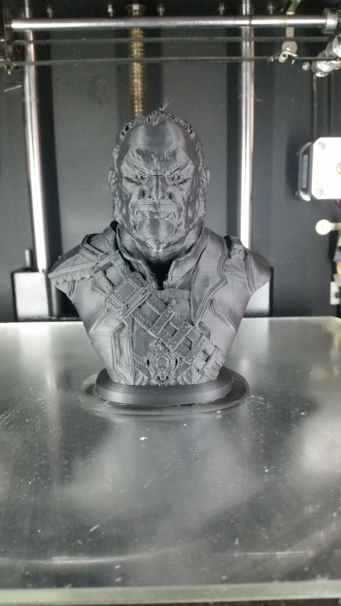shapemaker3d's tweet photo. RT @Dynamo_3D: Incredible details of #character #mackrhucta by #bendansie model by @thingiverse #3dprint in #abs from @FiberForceItaly #highres #3dprinting #3dprinter #makers #stampa3d #dynamo3d #3dart #3DModeling #zbrush https://t.co/U4ZHKD8lhc