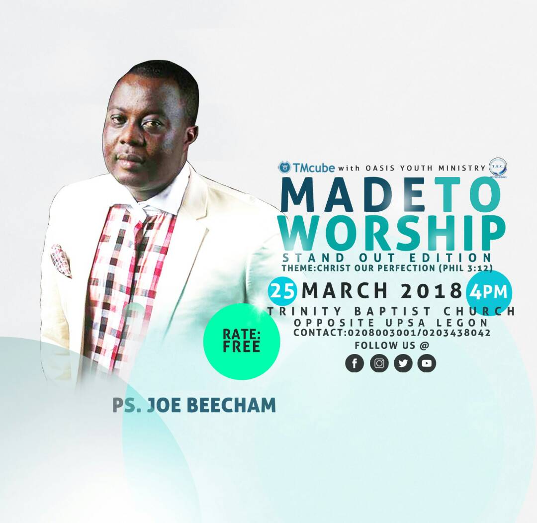 #Madetoworship 
#March25 
#Christourperfection
@TMcubeGh @Chizom_ @garyalsmith @amarh84 @1Rabby_D @graham_eben @real_odei @Narhsedjorji