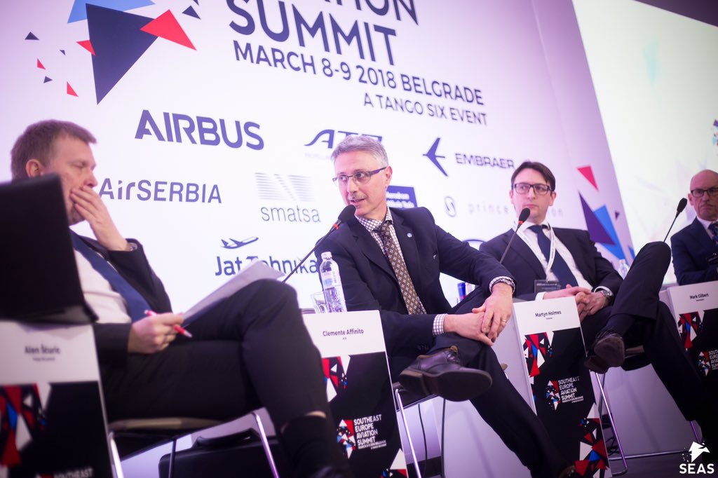 ATRaircraft's tweet photo. We attended the Southeast Europe Aviation Summit to discuss regional market trends in the Balkans 👍Read more info here:  https://t.co/utYcHsj0rA #SEAS2018 #ATRLeads #ATR72 #ATR42 #avgeeks https://t.co/epBK9y4x0y