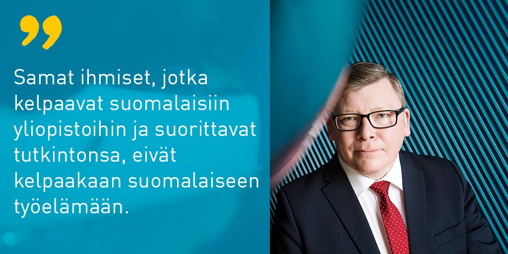 TEK_akateemiset's tweet image. Kaksi kolmesta suomalaisesta tekniikan alan korkeakoulutetusta on valmistumishetkellä työsuhteessa, ulkomaan kansalaisista vain 38 %, selviää TEKin tuoreesta kyselytutkimuksesta. Lue lisää: lehti.tek.fi/koulutus/vasta… #FPEE2018 #tutkimus #koulutus #yliopisto #osaajapula #osaaminen