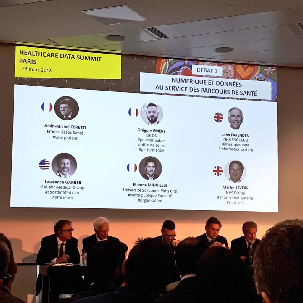 C'est parti pour le 1er débat du Healthcare Data Summit sur le numérique au service du parcours de santé #HDSParis <a href="/LIR_Sante/">LIR - Imaginons la santé</a> #healthtech