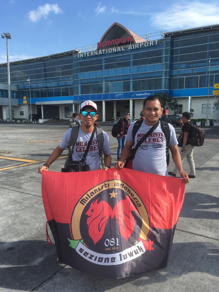 Akhirnya perwakilan <a href="/MIsezLuwuk/">Milanisti Luwuk 081</a>  tiba juga di Lombok for #Ga7hnasMI2018  <a href="/MilanistiOrId/">Milanisti Indonesia</a>