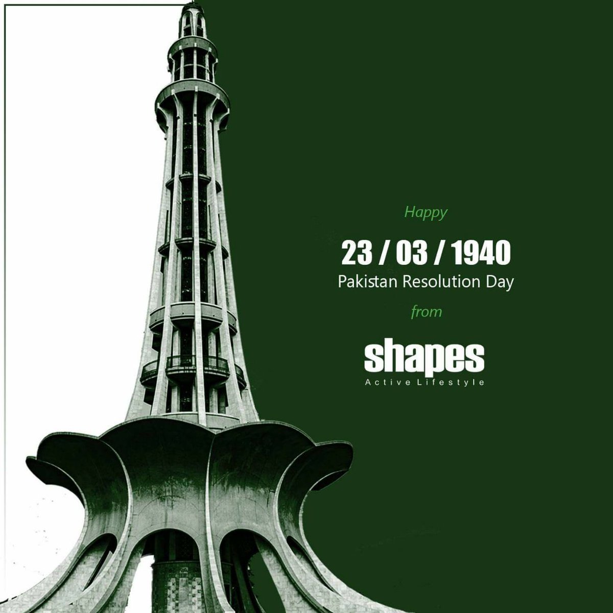 ShapesActive's tweet photo. Commemorating the memorable occasion when the resolution for the creation of Pakistan was passed. #Pakistan #PakistanZindabad #PakistanDay #23rdMarch https://t.co/iDZfpfQa2v