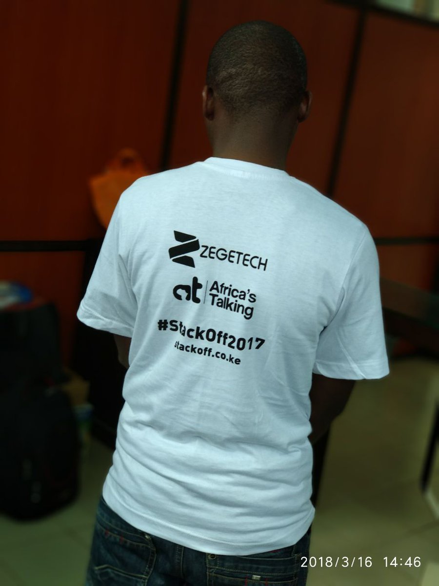 zegetech's tweet image. Congratulations to one of the lucky #StackOff winners @FrankCodes. Thank you participating in #StackOff2017 @StellaNjoki @Africastalking @gathitu