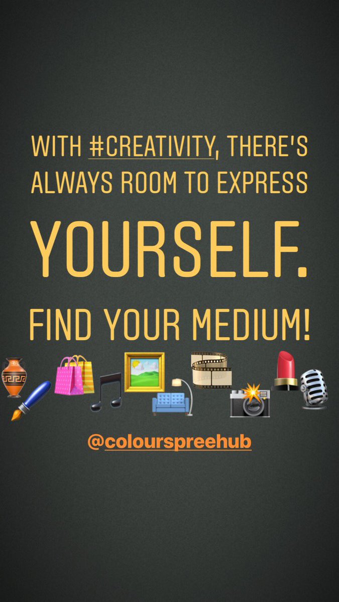 1strichestwoman's tweet photo. Finding your medium is key to your creativity. Rightly said.
@TalentedLadies @valkem @edomalo @WIPICurator @Pisto_pee @shirlzXL #creativesinbusiness #creatives #photographers #creativedirectors #creators #craftersandmakers https://t.co/EeixkxTA2h