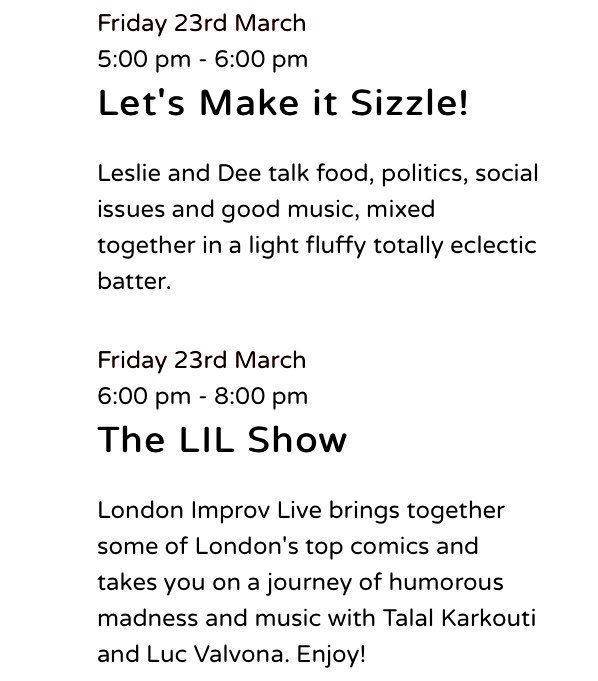 KtoKRadio's tweet photo. Join #JoSWorld #LetSMakeItSizzle #TheLILShow on their last broadcast from #southkilburnstudios before #K2KRadio ‘s eminent move to the @TheGranvilleSK #weliketoparty every body does! https://t.co/GNwSKigP3C