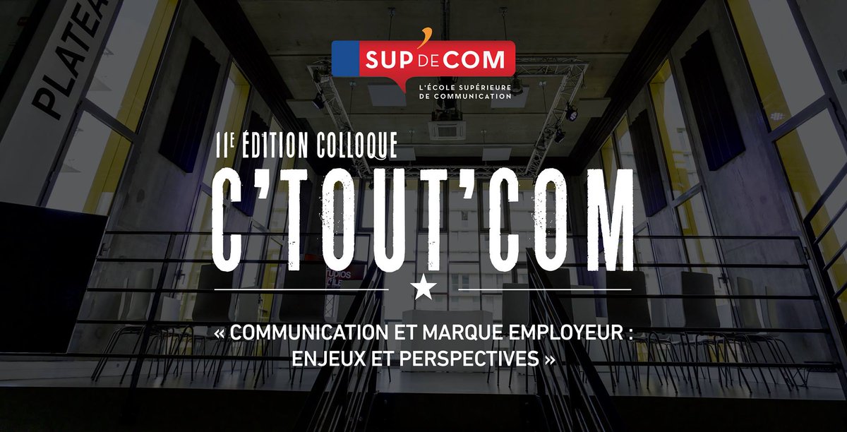 SUP_DE_COM's tweet photo. #Replay
Retour sur le colloque #CTOUTCOM qui s'est déroulé mardi aux @StudiosdeLile à #Nantes !
Le thème de cette 11ème édition était : "Communication et marque employeur : quels enjeux et perspectives pour les entreprises ?"
🔴 Retrouvez le replay sur : https://t.co/saRt42CZaC https://t.co/JzS49LvFYs