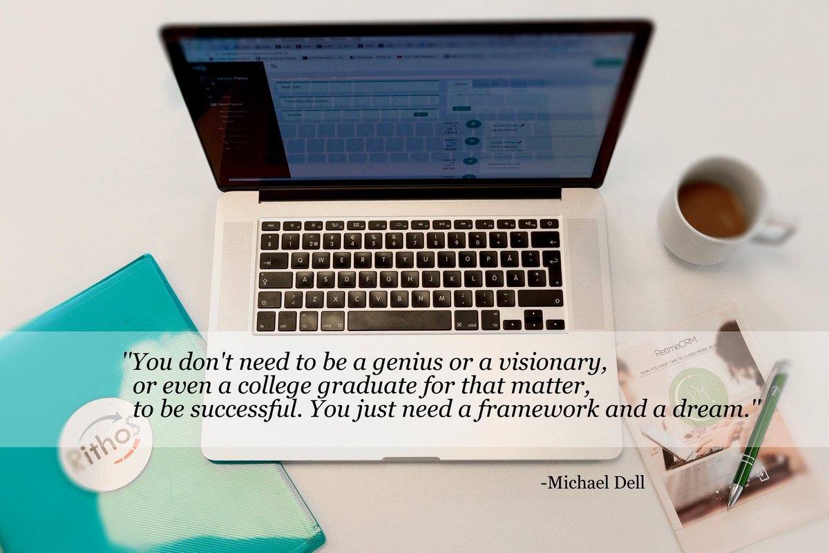 rithos's tweet photo. ''You don't need to be a genius or a visionary, or even a college graduate for that matter, to be successful. You just need a framework and a dream.'' -Michael Dell #FridayQuotes #Followyourdream #fridayvibes #motivation #success #successquotes #Rithos https://t.co/co78n6B3GA