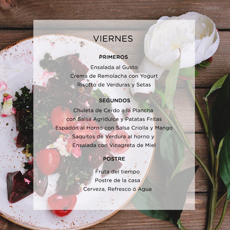 ZinkinnFood's tweet photo. Os dejamos el menú de hoy con Chuleta de Cerdo a la plancha con Salsa Agridulce y Patatas fritas para terminar la semana y os deseamos un feliz fin de semana a todos 🍛🍖🍟 #thegreenray #ptamalaga #productolocal #productomalaga #menudeldia #viernes #felizviernes #felizdia https://t.co/ZX0lkJp8P8