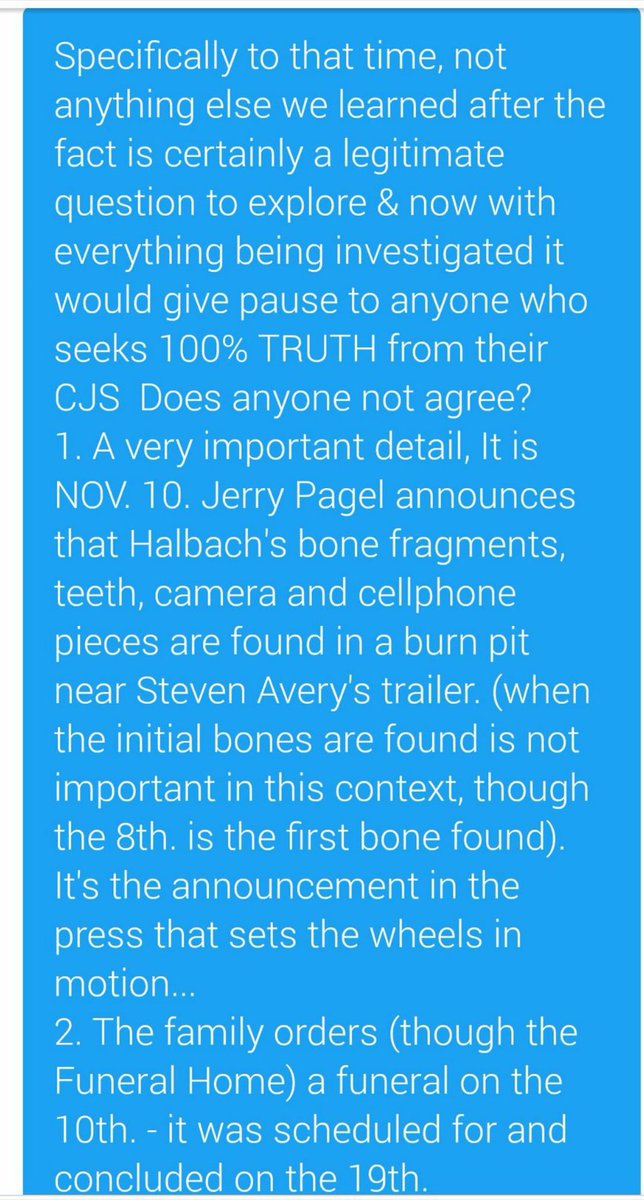 ZellnerCrimeLaw's tweet photo. @TManitowoc #Obsfuscation
#DistractionByEchoChamberOfHolierThanThouCleanCutGal
#DevelopeCommunityOutrageViaMedia
#PlanOutBulkOfFraming
#MakingaMurderer 
she's either alive or they covered up her death to frame Avery https://t.co/nPVgITuD4N