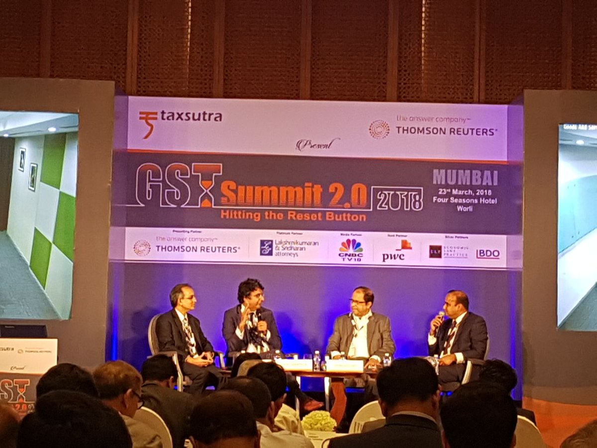 kavi_kishmish's tweet photo. GST Summit experts discuss role of technology in GST #OneSourceforGST AND how you can understand the real fact all about it .!
#IntelligentTaxTechnology; #ResetGST; #ThomsonReutersforGST; #GSTWITHONESOURCE
https://t.co/yxgQebhSGv https://t.co/cI4E9FwJXI