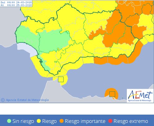 PCMalaga's tweet image. ⚠️ Aemet emite aviso amarillo por viento para el Sábado y Domingo en Málaga