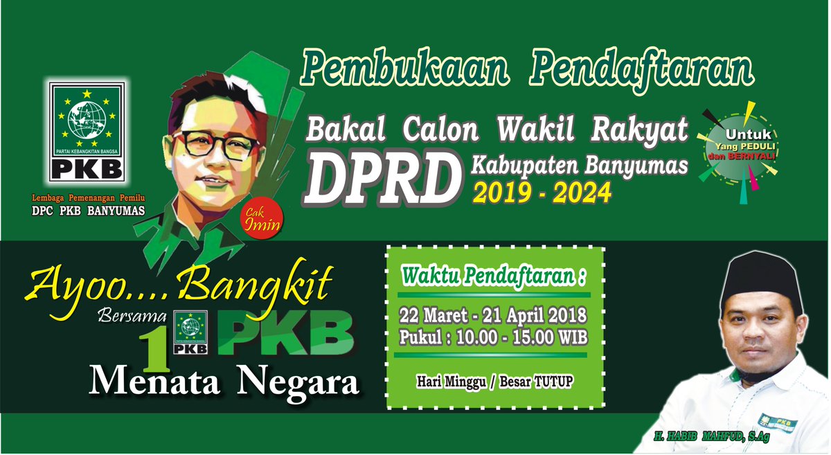 dpc_pkbbms's tweet photo. بِسْمِ اللهِ الرَّحْمٰنِ الرَّحِيْمِ
mohon doa restu
menata negara
@dpppkb @dpwpkbjateng @yusuf_ch @infobanyumas @banyumase 
#BanyumasBregasTrengginas
#MbangunJatengMuktiBareng 
#pkbnomor1 
@habibmahfud2 https://t.co/moNanTU6ot