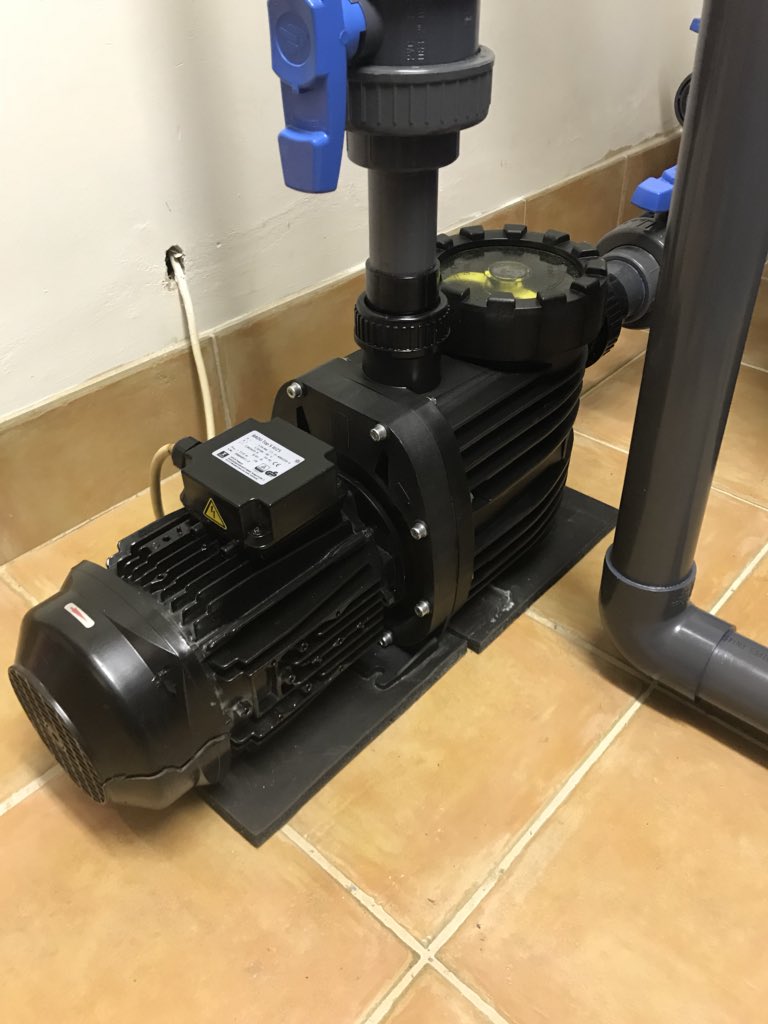Early start this morning- badu pump all fitted and pool back up and running. #pool #pump #golden coast