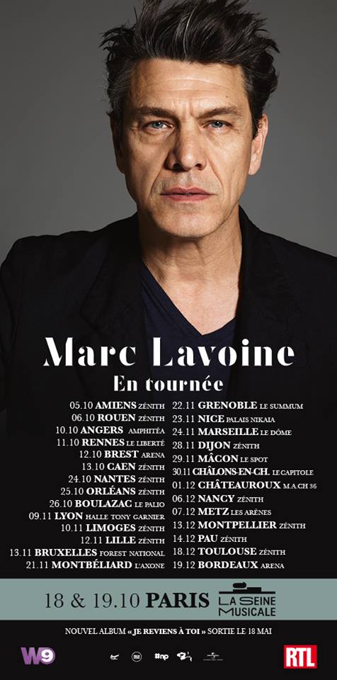 Samedi 10 nov 2018 @ZENITHDELIMOGES  <a href="/MarcLavoine/">Marc Lavoine</a> Les billets seront en prévente exclusive sur marclavoine.fr à partir de demain vendredi 10h.