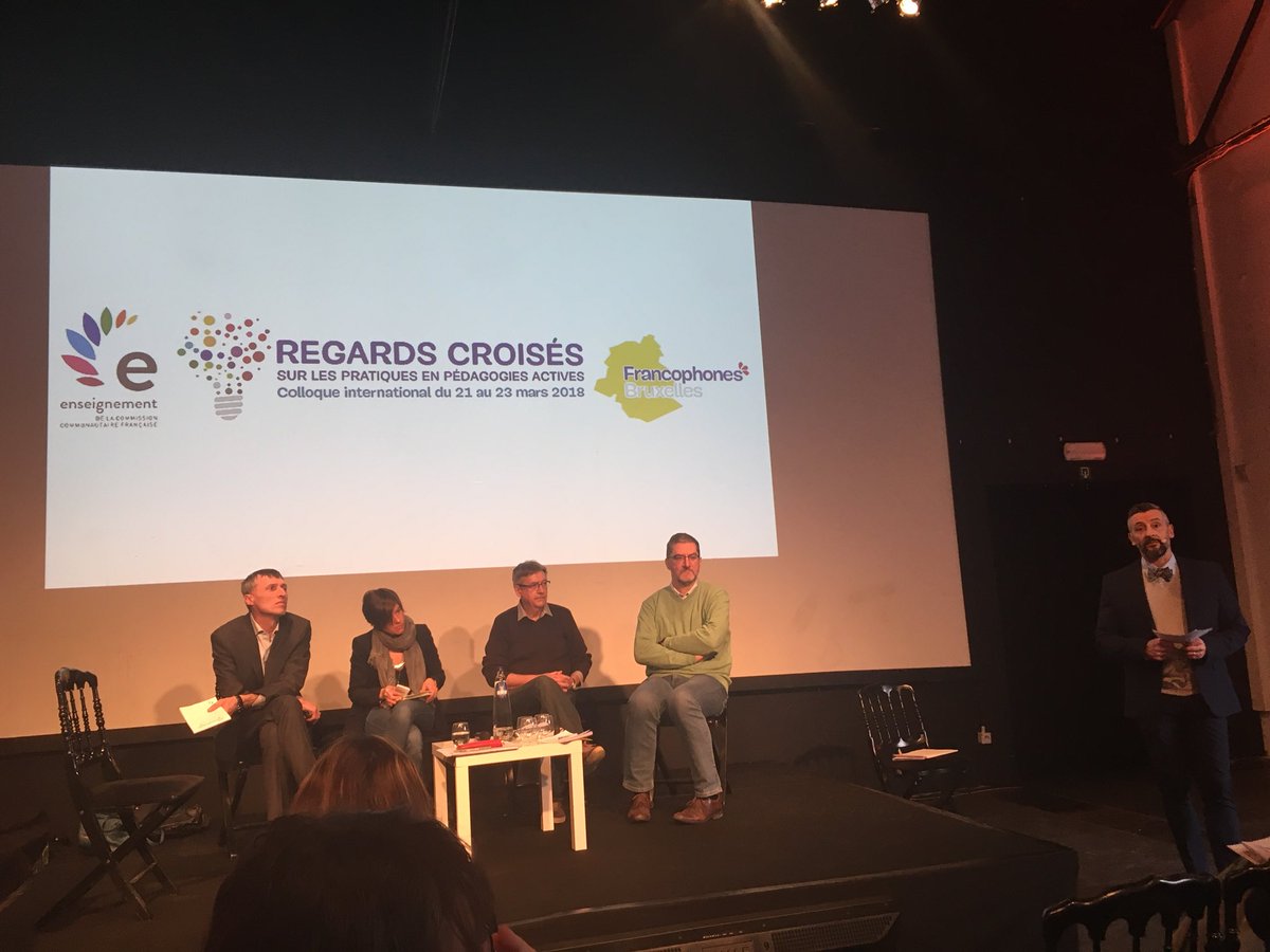 Dernier moment du colloque Pédagogies actives. Moment de questionnement et d’ouverture des horizons  #péda #pédagogiesactives #cocof