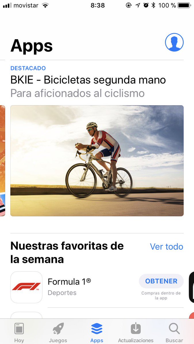 ¡Qué emoción! Cerramos semana apareciendo como #app destacada en la #applestore  🤗 Esto no hubiera sido posible sin la confianza de todos vosotros y el gran trabajo del equipo de <a href="/BkieApp/">BKIE</a>