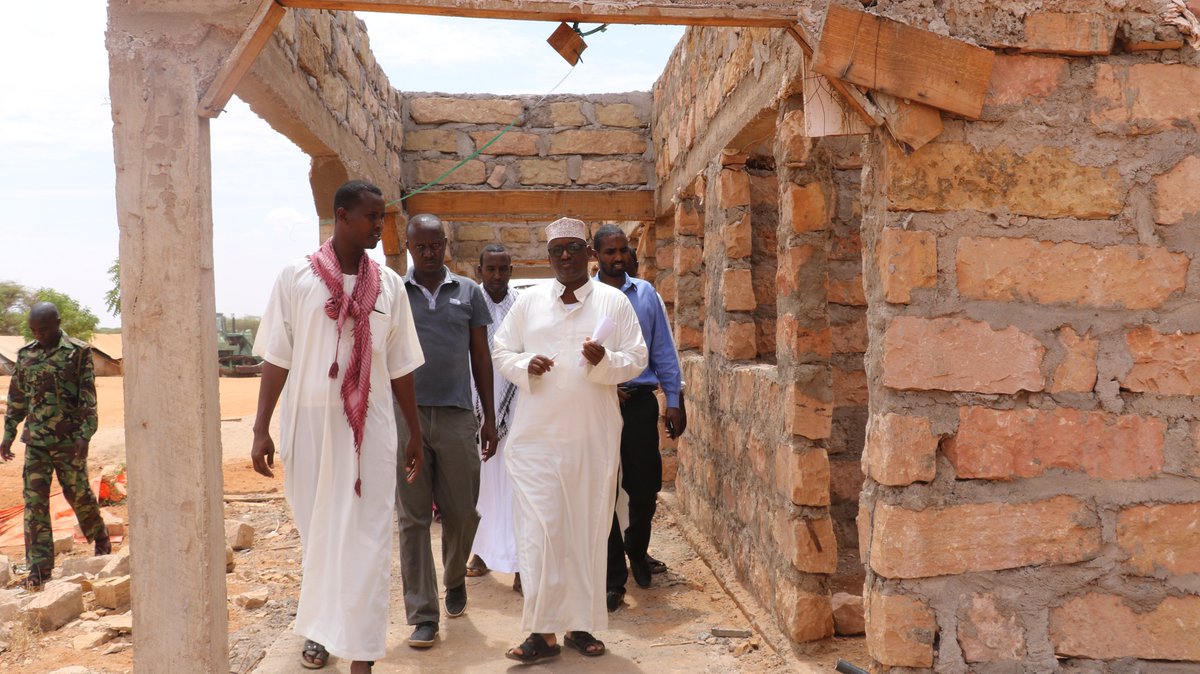 AssemblyMandera's tweet photo. The Committee of Public Service headed by The Chairman Hon. Kullow Alio on an inspection tour of construction projects in Border point One and Kamor enforcement camps by the County Government of Mandera. A report to be tabled by the committee on this matter upon completion. https://t.co/yNxV7NihzO