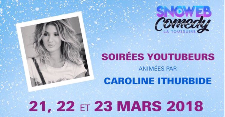 caroithurbide's tweet photo. Les copains je suis à #LaToussuire pour le 1er festival #snowebcomedy avec les meilleurs youtubeurs, venez si vous êtes dans le coin!!!!❄️😂💙 https://t.co/uGrZNDpFTu