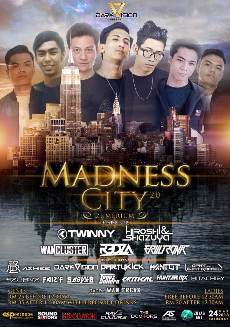LeeDooHwann's tweet photo. MADNESS CITY ! Saturday 24th mac @ esperance club #trancefamily #TeamTechPenjaraRevolution #TWNY 😈😈 https://t.co/oiW72Rp9Xx