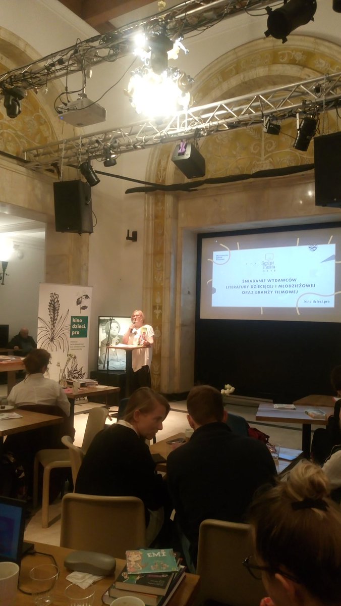 filmsfrompoland's tweet photo. #Warszawa #scriptfiesta trwa spotkanie wydawców książek dla dzieci i filmowców #kinodladzieci #młodzi #widzowie #nowa #publiczność #forkids https://t.co/q1bnPC8Ai9