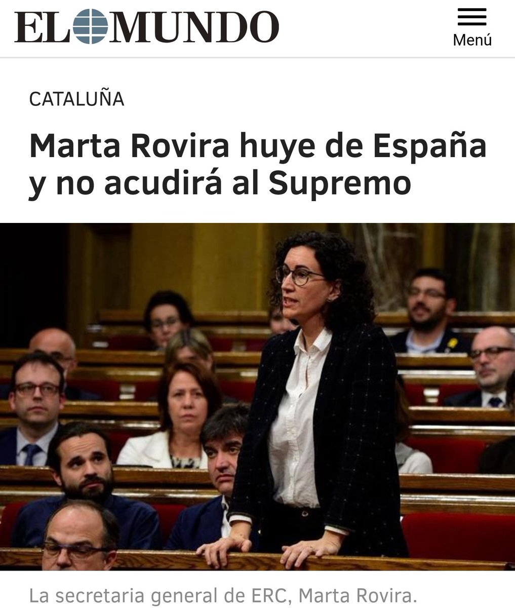 gerardotc's tweet photo. "Huye" de un país alguien que ha cometido un delito grave y quiere evitar que lo pillen. Cuando el delito es tu idea y acción política y te quieren encarcelar como si hubieras atentado contra Hipercor, no se llama "huida", se llama "exilio". https://t.co/9Cy33RHYwb
